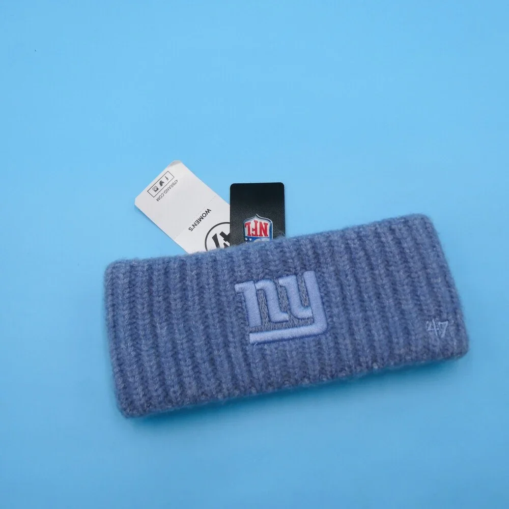 '47 Brand New York Giants‎ Winter Headband Womens NBA Basketball Blue Sweatband